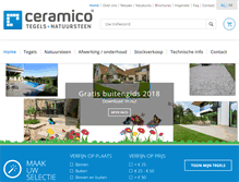Tablet Screenshot of ceramico.be
